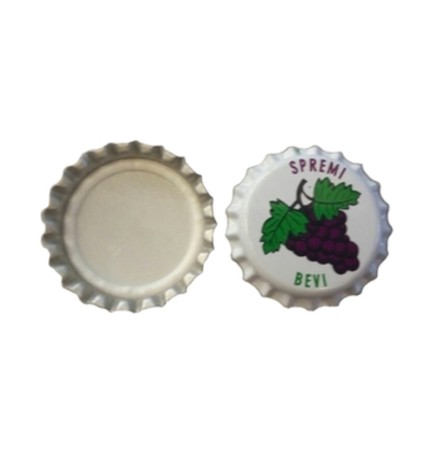 TAPPO CORONA UVA C/VIPLA D 26 MM CF 100 PZ