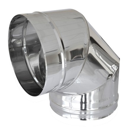 CURVA IN ACCIAIO A 90° PER CANNE FUMARIE Diam. 220