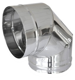 CURVA IN ACCIAIO A 90° PER CANNE FUMARIE Diam. 250