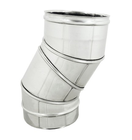 CURVA REGOLABILE 0/90° PER CANNE FUMARIE Diam. 150