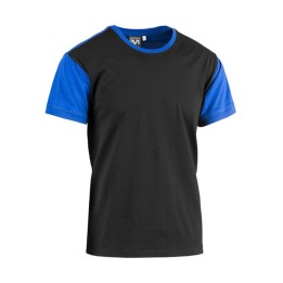 T-SHIRT COLLEGE NERO/ROYAL MIS. L