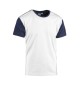 T-SHIRT COLLEGE BIANCO/BLU NAVY MIS. XL