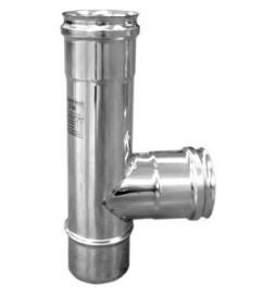 TEE ACCIAIO 90° PER CANNE FUMARIE FFM Diam. 100
