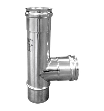 TEE ACCIAIO 90° PER CANNE FUMARIE FFM Diam. 100