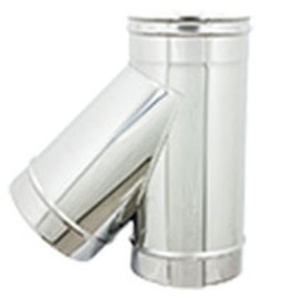 BRAGA IN ACCIAIO A 135° PER CANNE FUMARIE Diam. 120