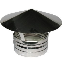 TERMINALE IN ACCIAIO PER CANNE FUMARIE Diam. 160