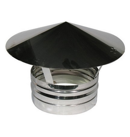 TERMINALE IN ACCIAIO PER CANNE FUMARIE Diam. 160
