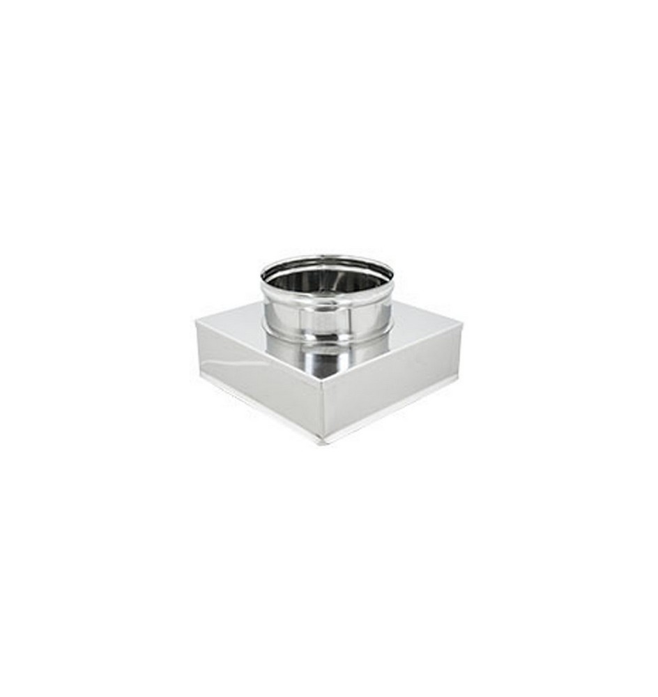 RIDUZIONE QUADRA-TONDA ACCIAIO INOX Da 200x200 a 200