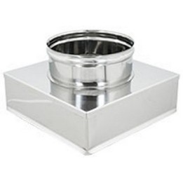 RIDUZIONE QUADRA-TONDA ACCIAIO INOX Da 250x250 a 250