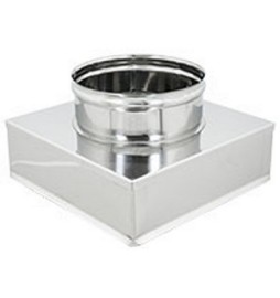 RIDUZIONE QUADRA-TONDA ACCIAIO INOX Diam. 350x350 a 200