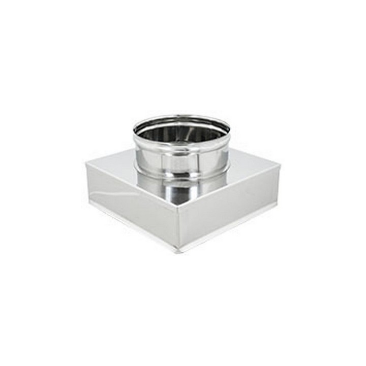 RIDUZIONE QUADRA-TONDA ACCIAIO INOX Diam. 350x350 a 200