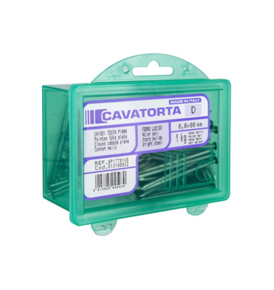 SCATOLA DA KG. 1 CHIODI T. PIANA (4,5) 20X100