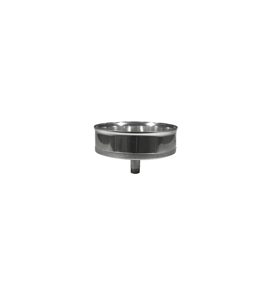 TAPPO CHIUSURA ACCIAIO CON SPURGO Diam. 100