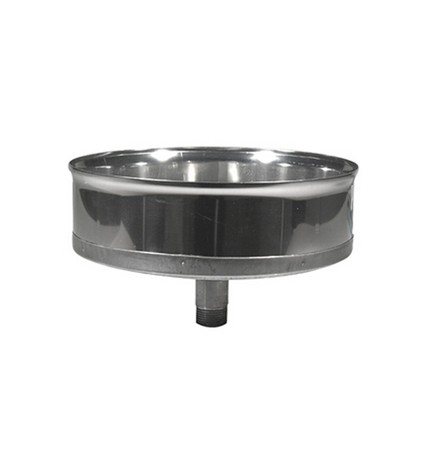 TAPPO CHIUSURA ACCIAIO CON SPURGO Diam. 100