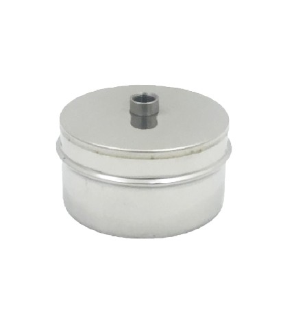 TAPPO CHIUSURA IN ACCIAIO MASCHIO CON SPURGO Diam. 80