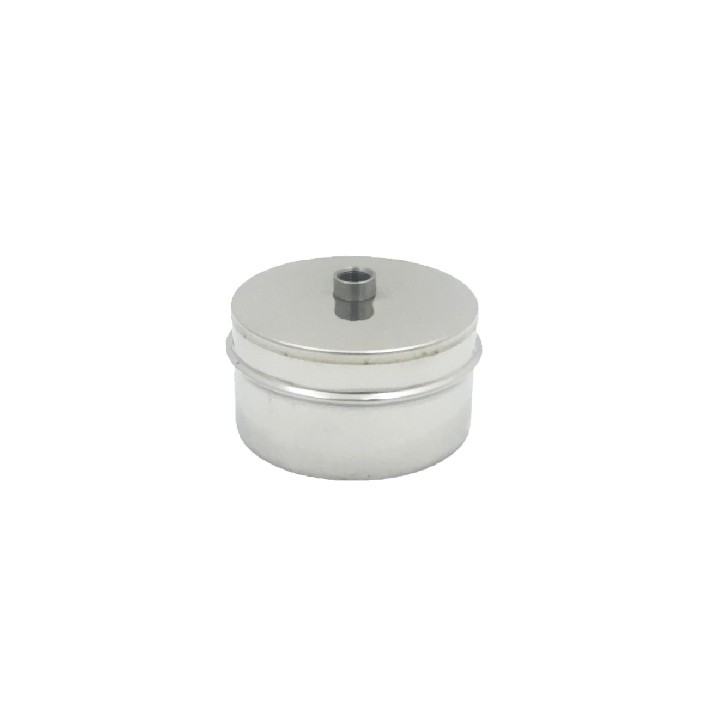 TAPPO CHIUSURA IN ACCIAIO MASCHIO CON SPURGO Diam. 100