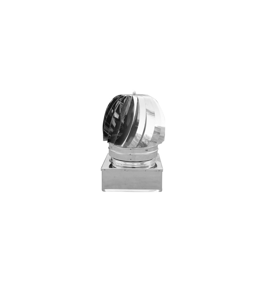 TIRAFUMI BASE QUADRA ACCIAIO INOX 320x320