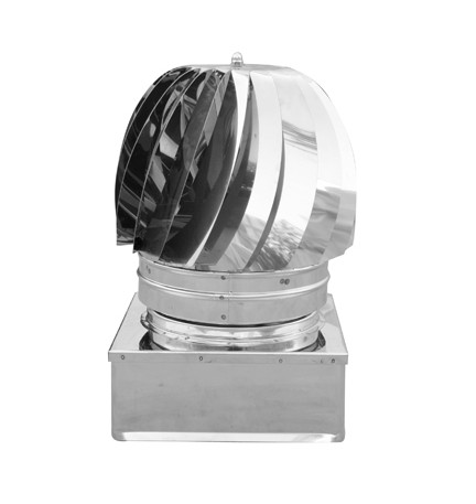 TIRAFUMI BASE QUADRA ACCIAIO INOX 320x320