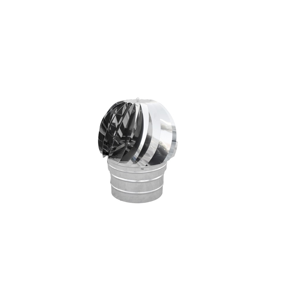 TIRAFUMI BASE TONDA ACCIAIO INOX Diam. 80