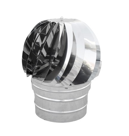 TIRAFUMI BASE TONDA ACCIAIO INOX Diam. 80