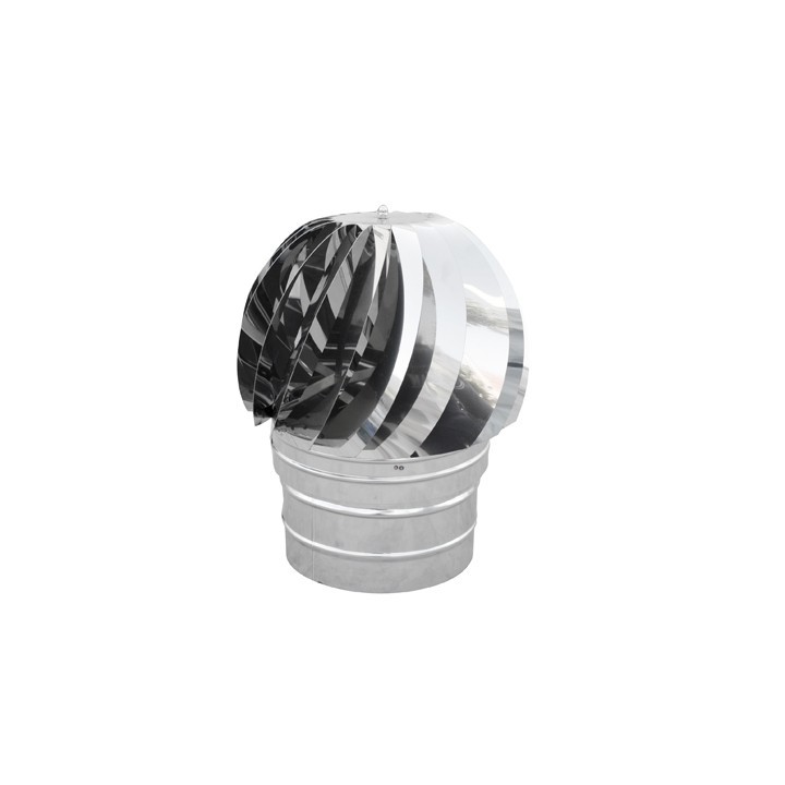 TIRAFUMI BASE TONDA ACCIAIO INOX Diam. 80