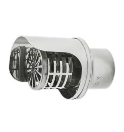 TERMINALE PELLET INOX Diam. 80
