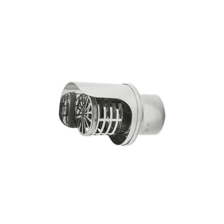 TERMINALE PELLET INOX Diam. 80