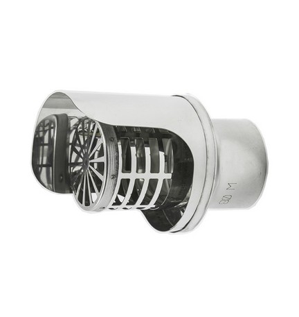 TERMINALE PELLET INOX Diam. 100