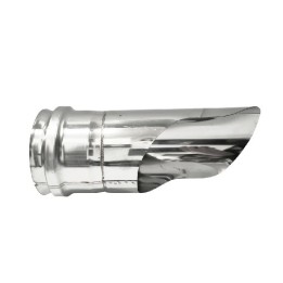 TERMINALE PER GOMITO INOX 304 CON CAPPELLO DRITTO Diam. 80