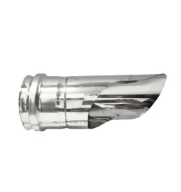 TERMINALE GOMITO INOX 304 CON CAPPELLO DRITTO Diam. 80