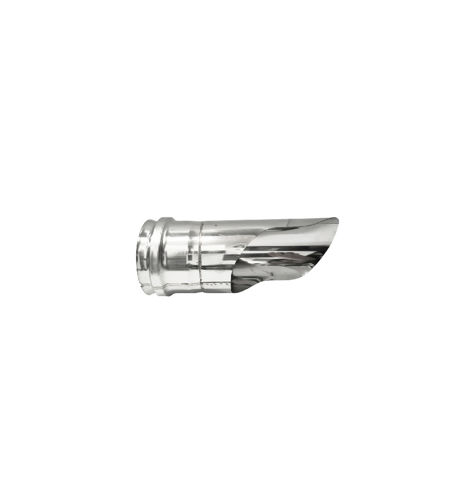 TERMINALE GOMITO INOX 304 CON CAPPELLO DRITTO Diam. 80