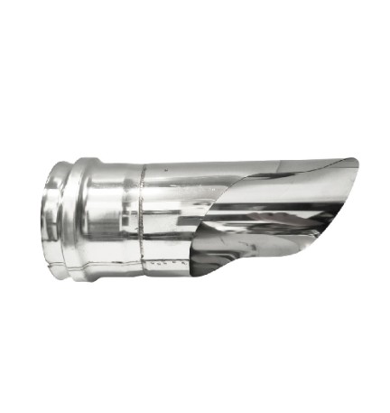 TERMINALE GOMITO INOX 304 CON CAPPELLO DRITTO Diam. 80