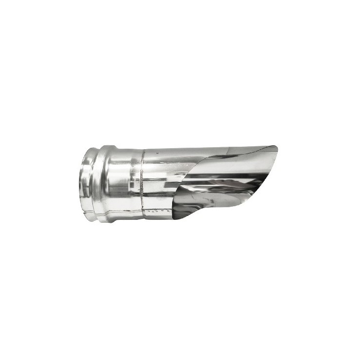 TERMINALE PER GOMITO INOX 304 CON CAPPELLO DRITTO Diam. 100