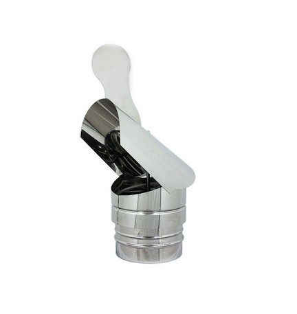 TERMINALE GALLO TONDO INOX Diam. 250