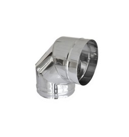 CURVA IN ACCIAIO 316L A 90° PER CANNE FUMARIE Diam. 60