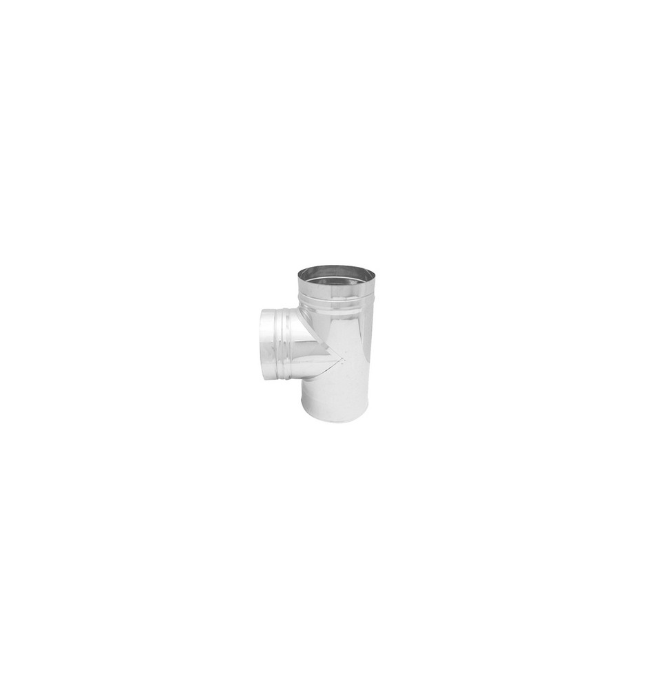 TEE IN ACCIAIO 316L A 90° PER CANNE FUMARIE Diam. 60