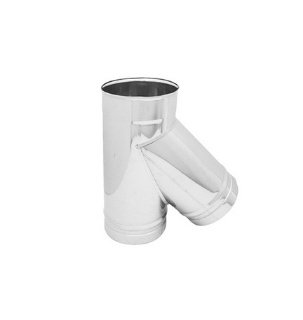 BRAGA IN ACCIAIO 316L A 135° PER CANNE FUMARIE Diam. 250