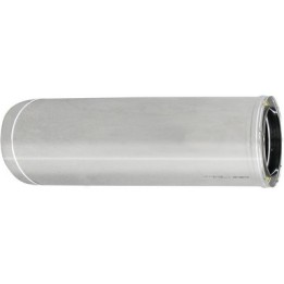 TUBO ACCIAIO INOX 316L DOPPIA PARETE MT 1 D. Int. 80 - D. Est. 130