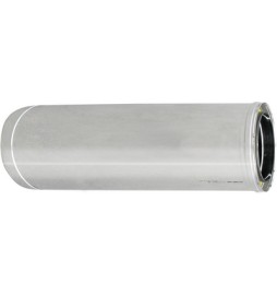 TUBO ACCIAIO INOX 316L DOPPIA PARETE MT 1 D. Int. 200 - D. Est. 250