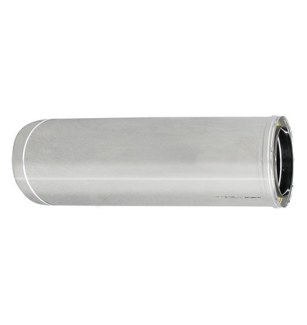 TUBO ACCIAIO INOX 316L DOPPIA PARETE MT 1 D. Int. 200 - D. Est. 250