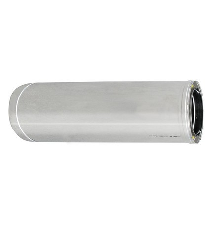 TUBO ACCIAIO INOX 316L DOPPIA PARETE MT 0.50 D. Int. 130 - D. Est. 180