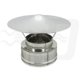 CAPPELLO CINESE INOX DOPPIA PARETE Diam. 80x130