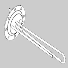 RESISTENZA PER BOILER SOLARE - 2000 Watt completa di termostato guarnizione e anodo