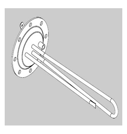 RESISTENZA PER BOILER SOLARE - 2000 Watt completa di termostato guarnizione e anodo