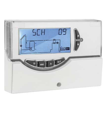 CENTRALINA PER IL CONTROLLO DI IMPIANTI A PANNELLI SOLARI TERMICI S303 - Tre uscite a relé