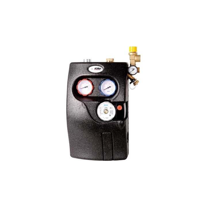 GRUPPO DI CIRCOLAZIONE DI MANDATA E RITORNO PER IMPIANTI SOLARI S001 - Circ. Grundfos 15/6-G 3/4" M
