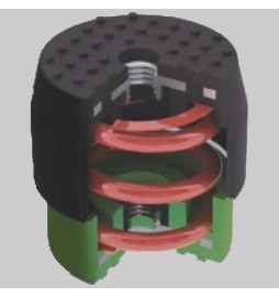 KIT 4 ANTIVIBRANTI TELESCOPICI RAINBOW - Bianchi/Rossi - 70-120 Kg