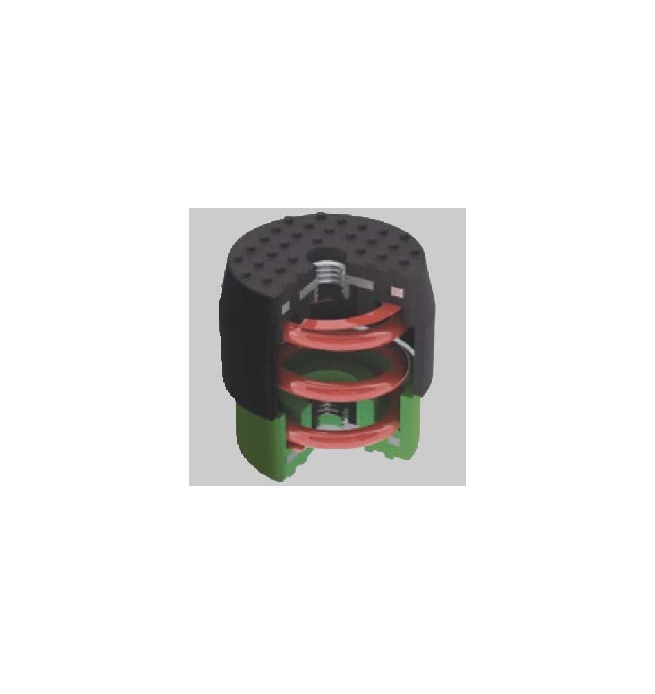 KIT 4 ANTIVIBRANTI TELESCOPICI RAINBOW - Bianchi/Rossi - 70-120 Kg
