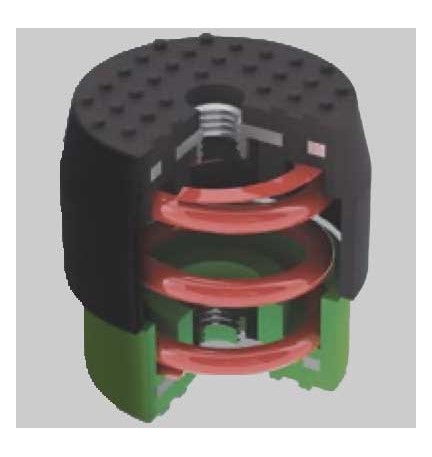 KIT 4 ANTIVIBRANTI TELESCOPICI RAINBOW - Bianchi/Rossi - 70-120 Kg
