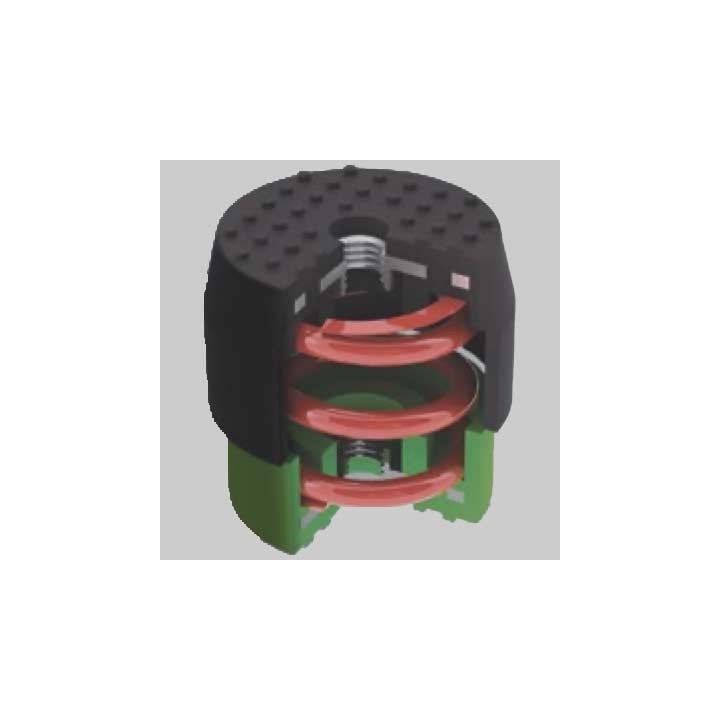 KIT 4 ANTIVIBRANTI TELESCOPICI RAINBOW - Bianchi/Rossi - 70-120 Kg
